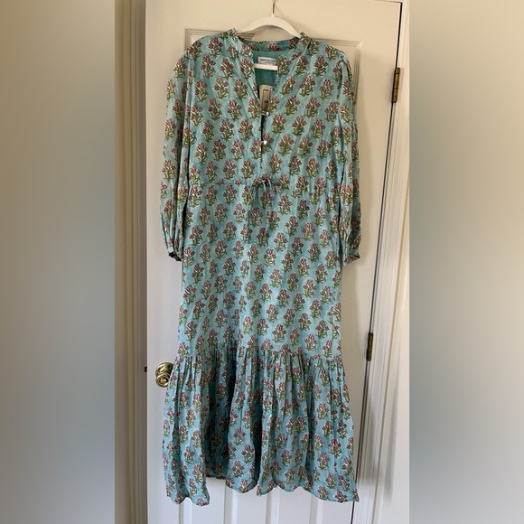 Emerson Fry India Collection Frances Dress in Tuesday Flowers, Size Medium, NWT - Picture 2 of 12